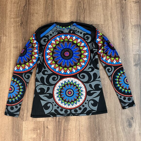 INKnBURN Women's Calavera Pullover with Thumbholes Skull Sz M - Picture 2 of 10